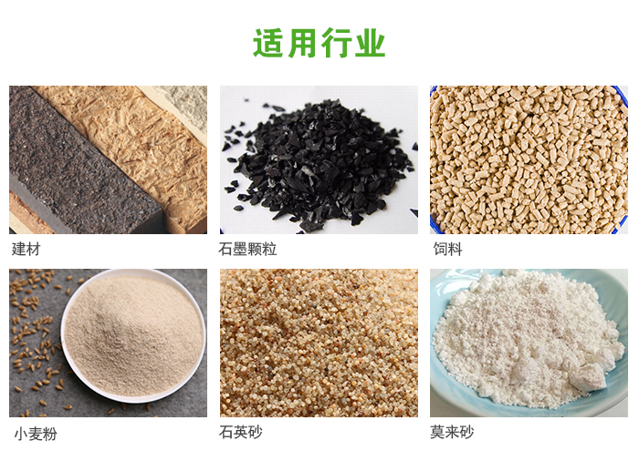 高頻振動篩主要用于化工，建材，石墨顆粒，飼料，小麥粉，石英砂，豆?jié){，果汁等各種物料的干法、濕法篩分、分級、脫水，過濾。